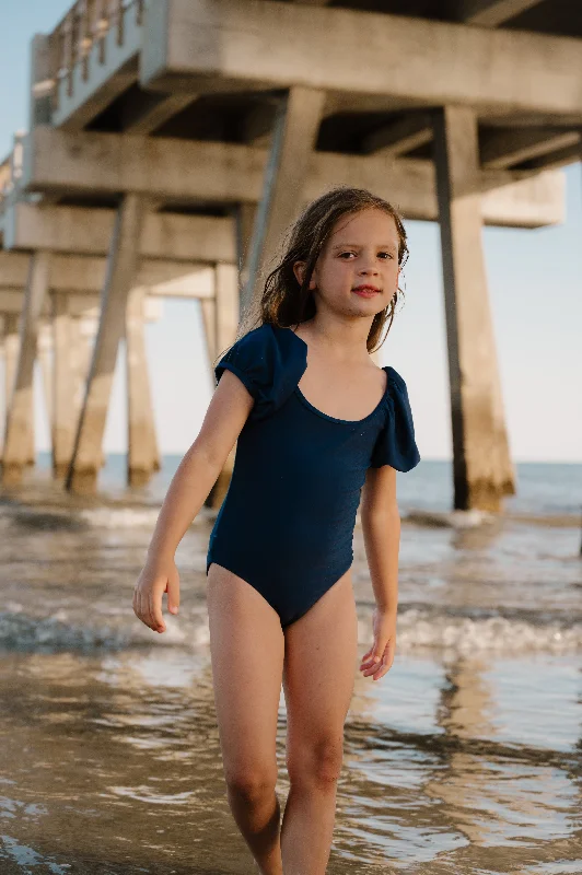 Neon - colored women swimwear to stand out on the beachMini Pura Vida One Piece | Navy