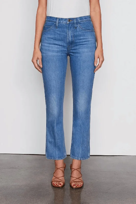 Le Pixie Italien Straight Denim In Pure Blue