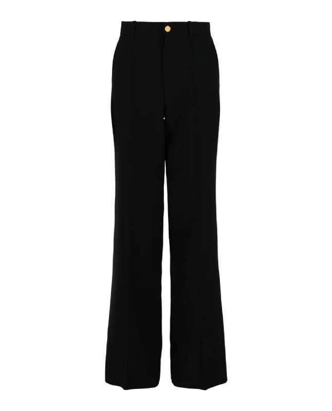 Wool and Silk Trouser Pants