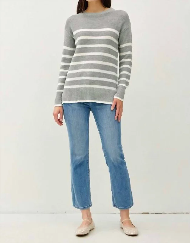 Lightweight Women Sweater for Spring and FallErica Sweater In Heather Grey