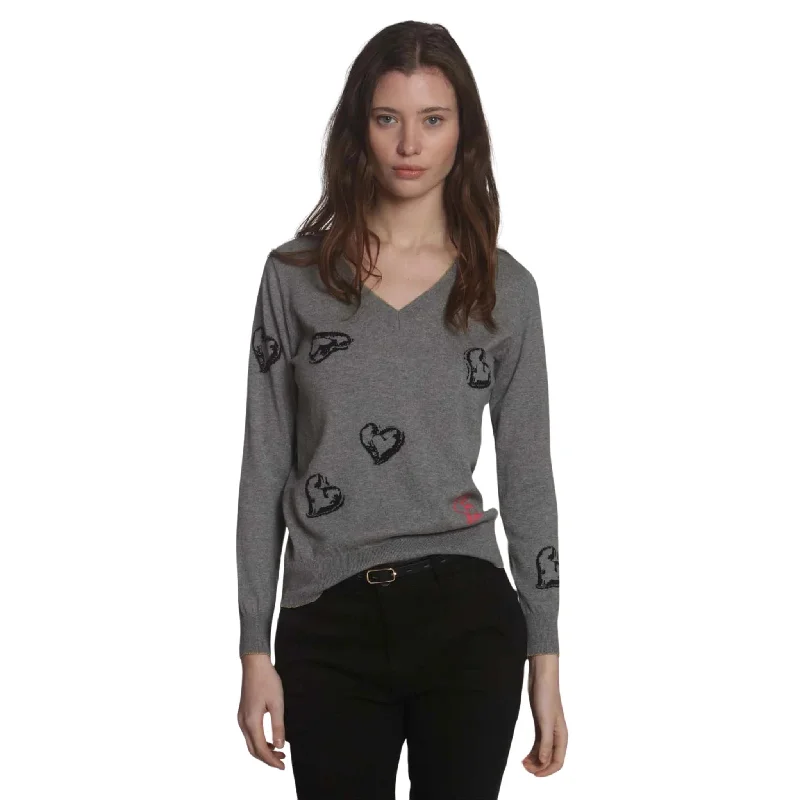 Hand - Knitted Women Sweater with Artisanal CharmLabel & T- Charm