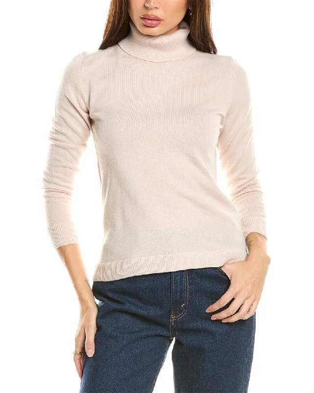 Chunky Knit Women Sweater for Winter WarmthMalo Cashmere Turtleneck Wool & Cashmere-Blend Sweater