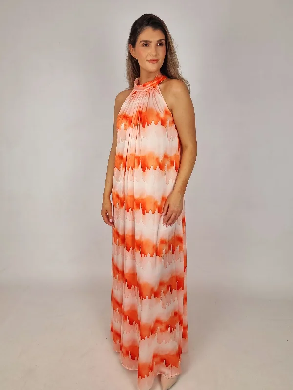 Plus - Size Women Sweater with a Flattering FitMd'M Orange Tie Dye Dress