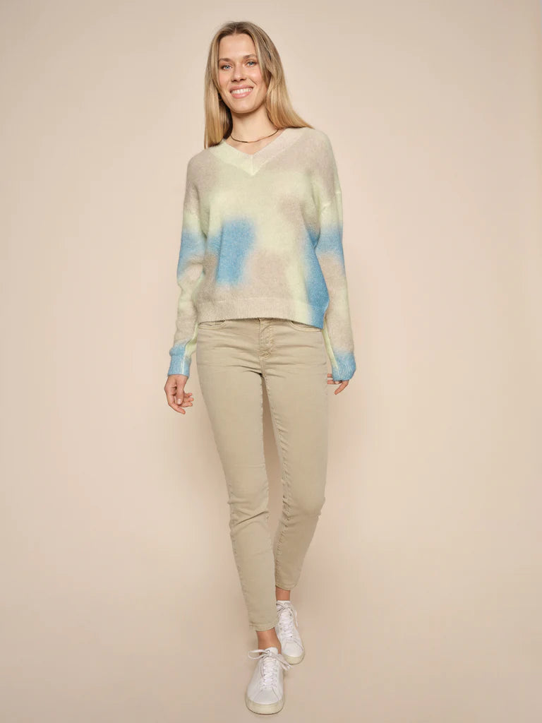 Cropped Women Sweater to Pair with High - Waisted BottomsMos Mosh Twill, Ankle Vice Colour Pants