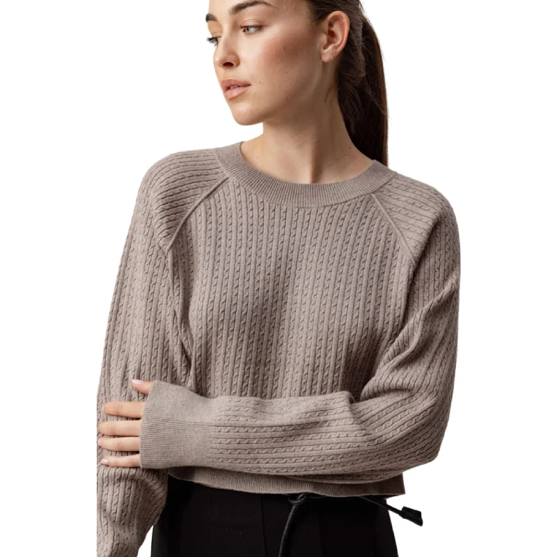 Cropped Women Sweater to Pair with High - Waisted BottomsSundays - Venice Sweater