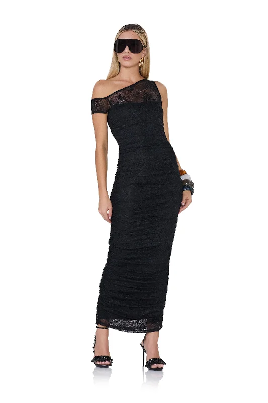 Little Black Women Dress with Sequins for a Glamorous Night OutBiona Lace Dress - Noir