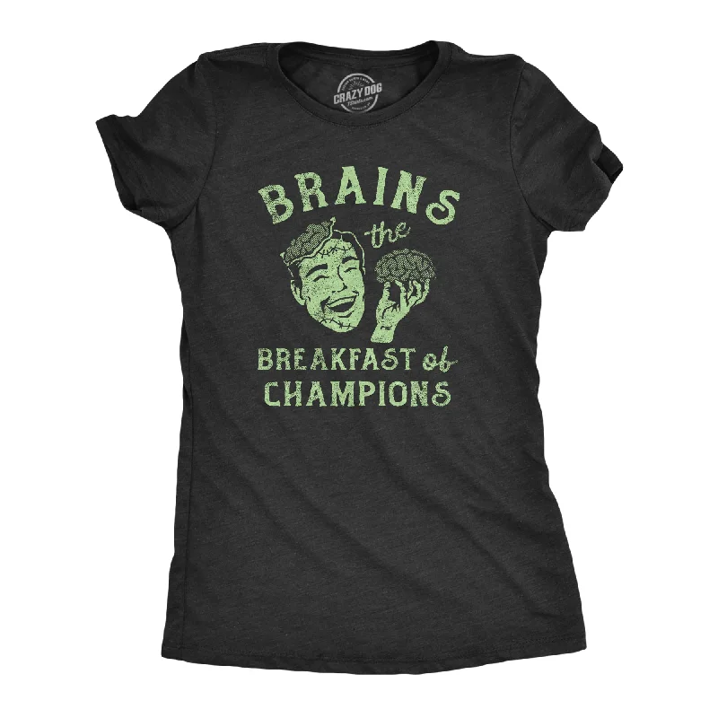 Sequined Women T Shirt for a Sparkly Night OutBrains The Breakfast Of Champions Women's T Shirt