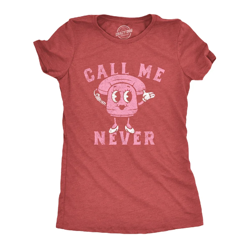 Striped Women T Shirt in a Classic PatternCall Me Never Women's T Shirt