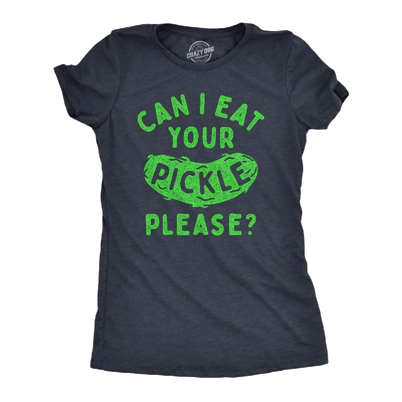 Striped Women T Shirt in a Classic PatternCan I Eat Your Pickle Please Women's T Shirt