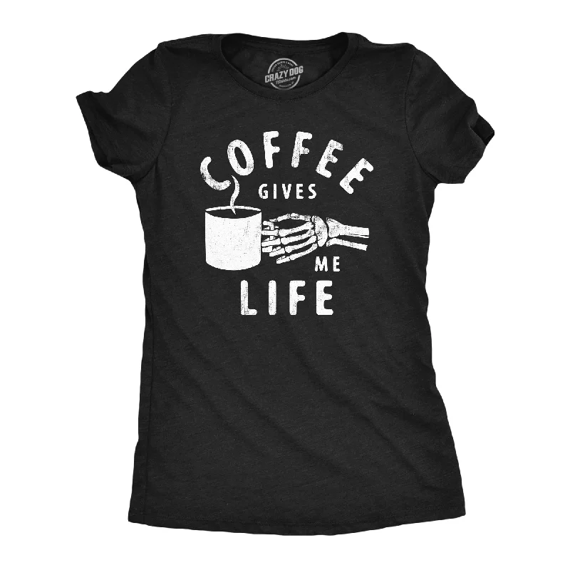 Sleeveless Women T Shirt for Summer ComfortCoffee Gives Me Life Women's T Shirt