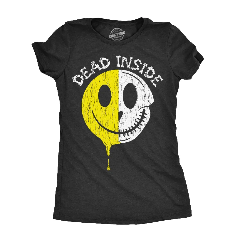 Organic Cotton Women T Shirt for Eco - Conscious WearersDead Inside Smile Women's T Shirt