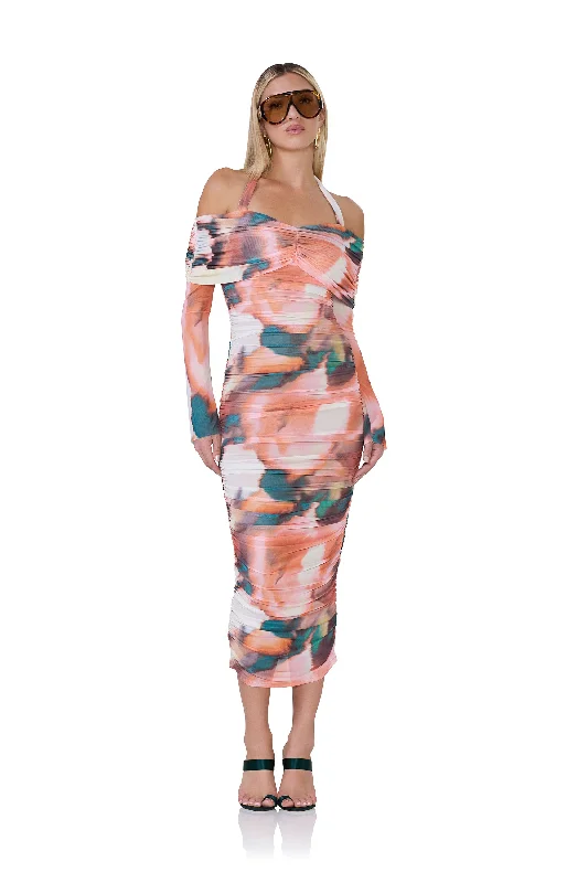 Shift Women Dress with a Simple and Classic Design for Everyday WearDreo Dress - Spice Watercolor