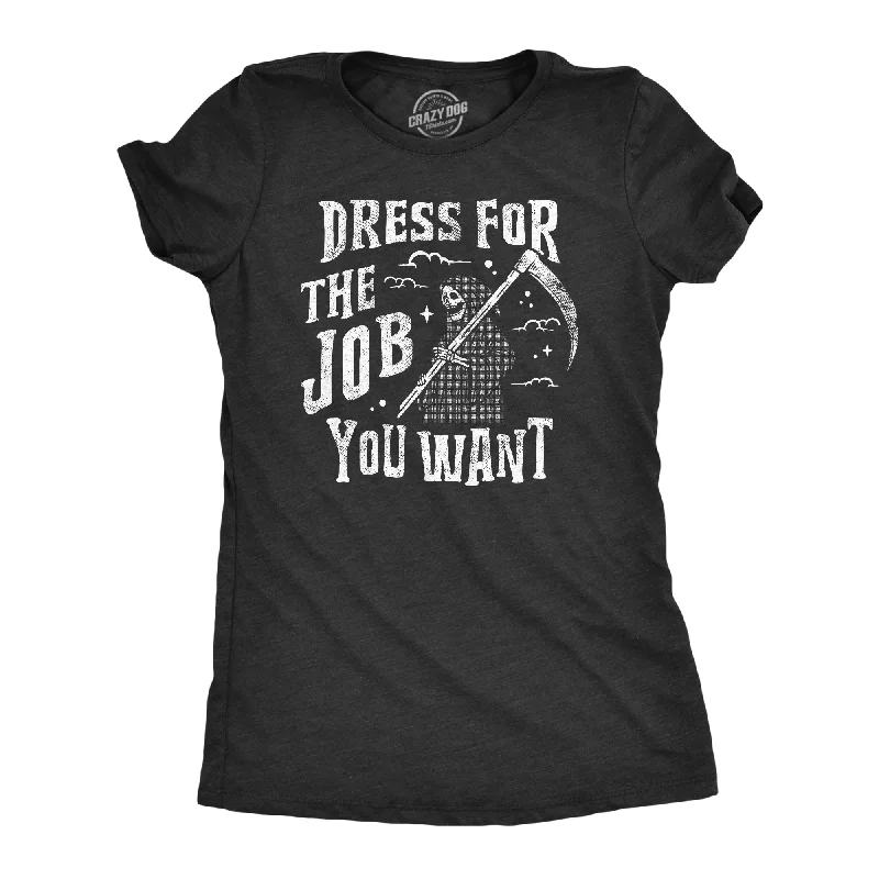 Pocketed Women T Shirt for Added FunctionalityDress For The Job You Want Women's T Shirt