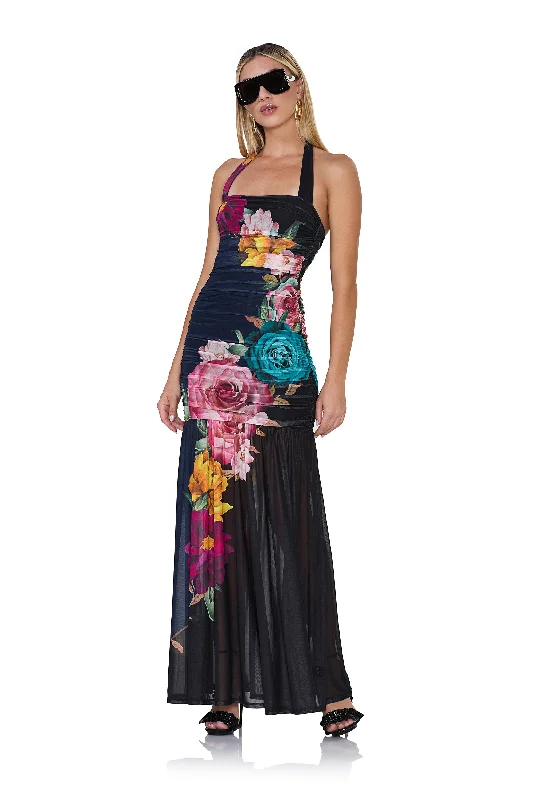 Little Black Women Dress with Sequins for a Glamorous Night OutEva Dress - Navy Block Floral