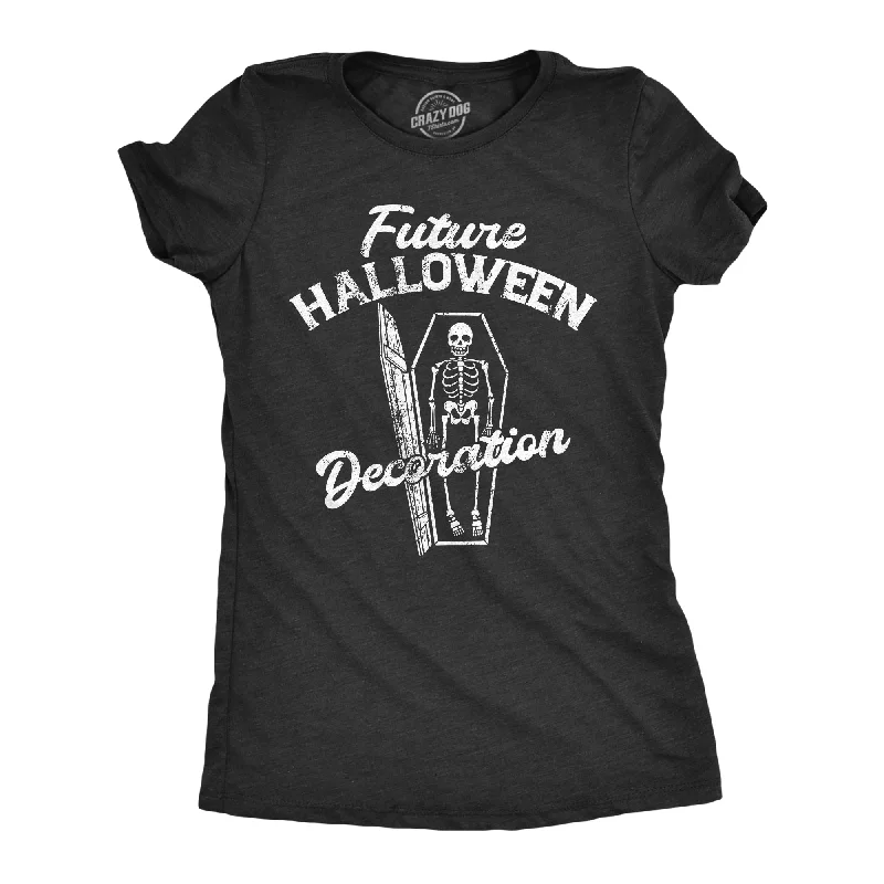 Striped Women T Shirt in a Classic PatternFuture Halloween Decoration Women's T Shirt