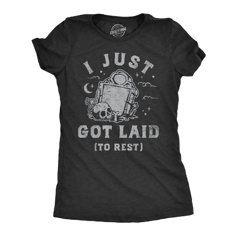 V - Neck Women T Shirt to Enhance the NecklineI Just Got Laid To Rest Women's T Shirt