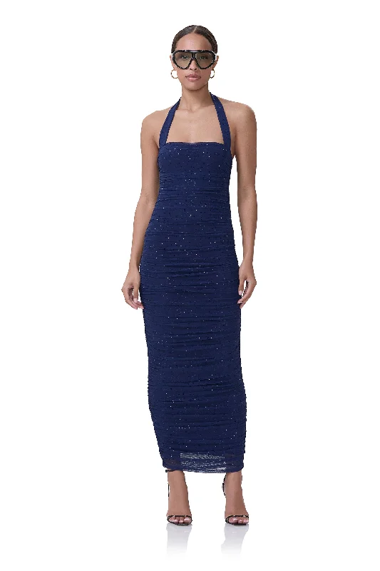 Shift Women Dress with a Simple and Classic Design for Everyday WearIndina Rhinestone Dress - Bright Navy