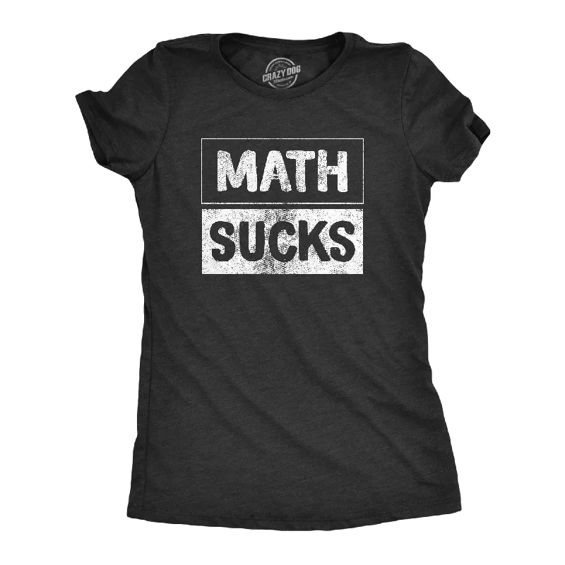 Sleeveless Women T Shirt for Summer ComfortMath Sucks Women's T Shirt