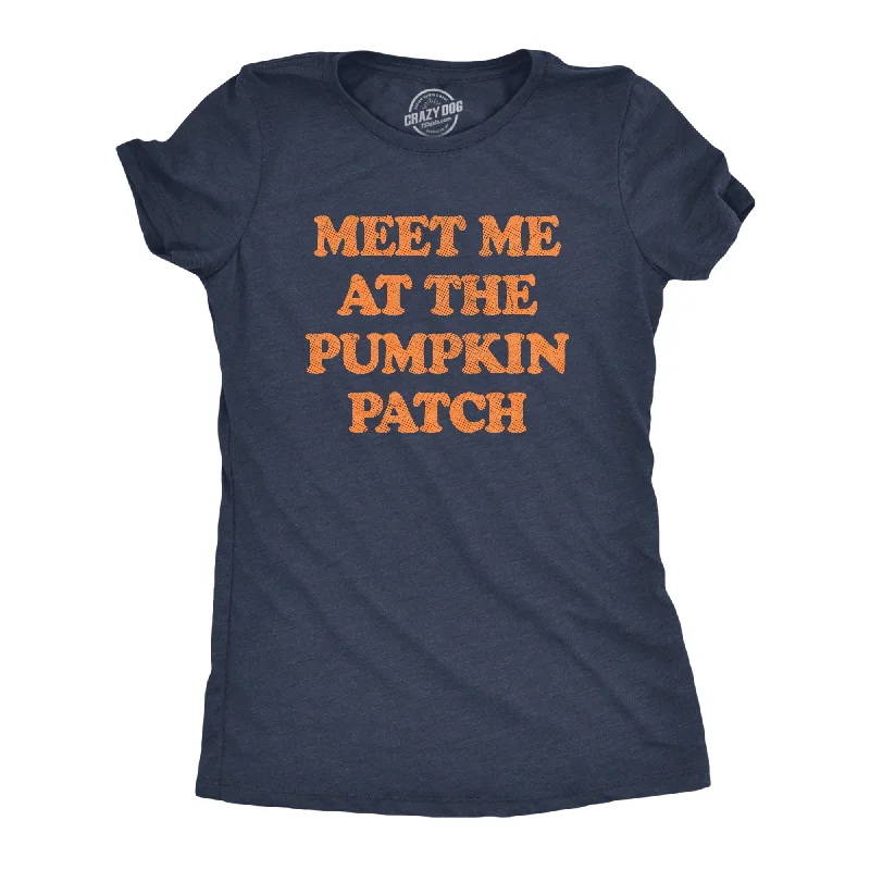 Ringer T Shirt Women with Retro - Inspired StripesMeet Me At The Pumpkin Patch Women's T Shirt