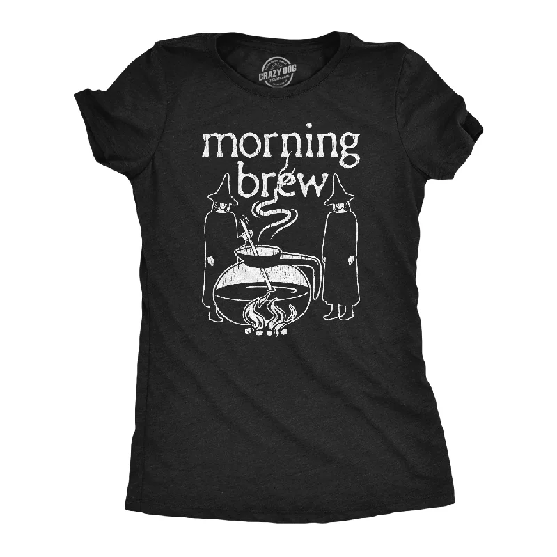 Crew Neck Women T Shirt with a Timeless DesignMorning Brew Women's T Shirt