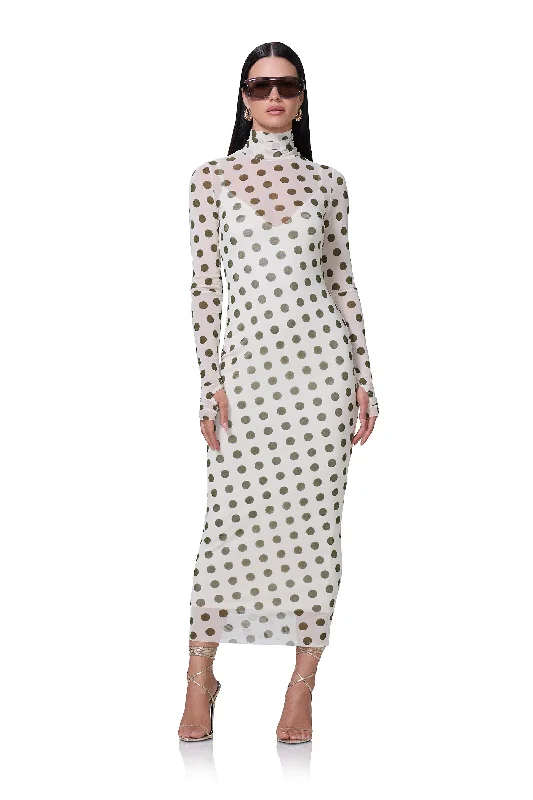 Ruffled Women Dress with Multiple Layers for a Playful and Girly StyleShailene Dress - Birch Dot