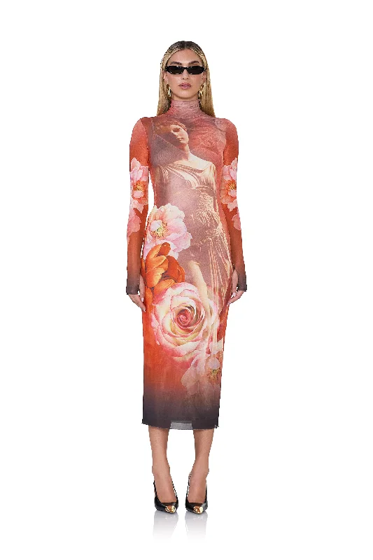 Shift Women Dress with a Simple and Classic Design for Everyday WearShailene Dress - Rose Statue