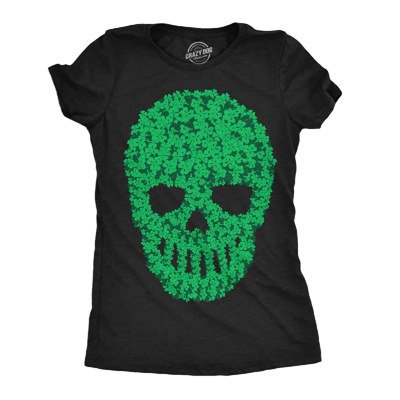 Sheer Women T Shirt for a Stylish and Alluring LookSkull Of Clovers Women's T Shirt