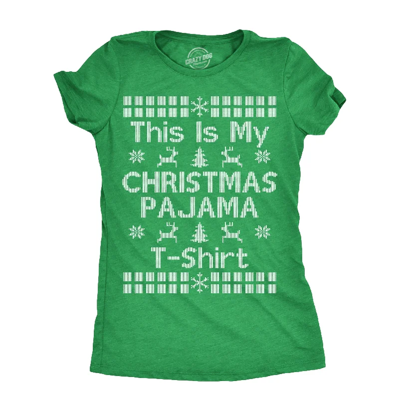 Moisture - Wicking Women T Shirt for Active LifestylesThis Is My Christmas Pajama T Shirt Women's T Shirt