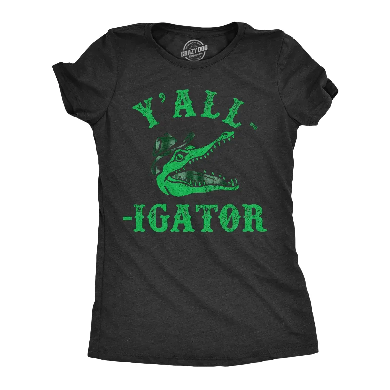 Graphic Print Women T Shirt for a Trendy StatementYall Igator Women's T Shirt