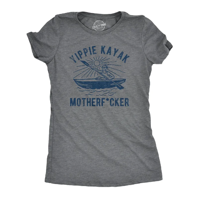 Floral Print Women T Shirt for a Feminine TouchYippie Kayak Mother Fucker Women's T Shirt