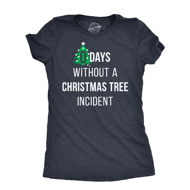 Puff Sleeve Women T Shirt for a Fashion - Forward LookZero Days Without A Christmas Tree Incident Women's T Shirt