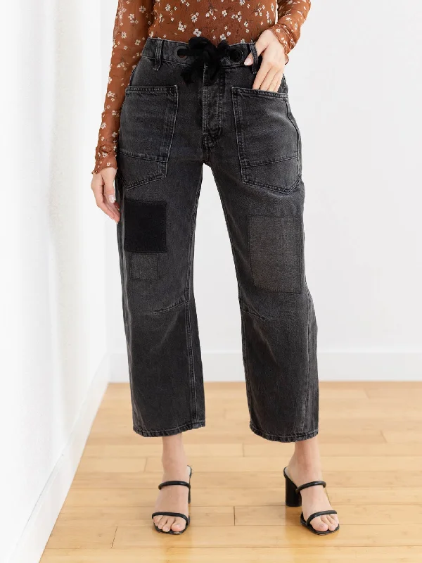 Free People Nighthawk Moxie Pull On Barrel Jean