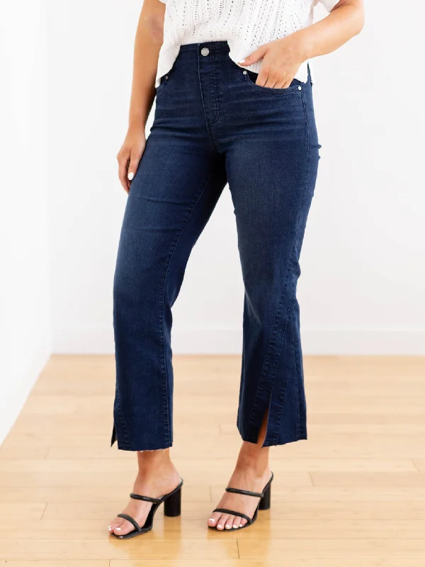 Liverpool Gia Glider Twisted Seam Crop Flare