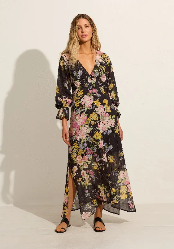 Ruffled Women Dress with Multiple Layers for a Playful and Girly StyleCharlotte Maxi Dress