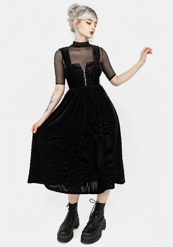 Off - the - Shoulder Women Dress for a Romantic and Feminine LookHeartless Zip Front Midi Dress