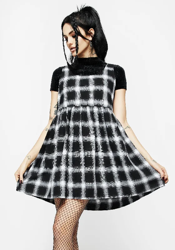 Pleated Women Dress with a Timeless and Elegant TextureSingles Plaid Dress