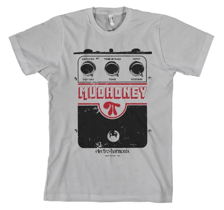 Crop Top Women T Shirt to Pair with High - Waisted BottomsBig Muff Pedal Silver