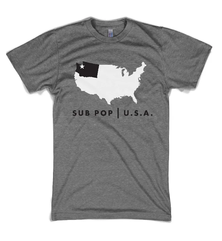 Crew Neck Women T Shirt with a Timeless DesignSub Pop USA