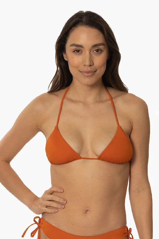 Neon - colored women swimwear to stand out on the beachKewalos Bikini Top - Ginger