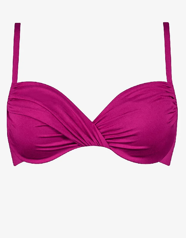 Maternity women swimwear for expecting mothers to enjoy the water comfortablyImpact Underwired Bikini Top - Berry Glaze