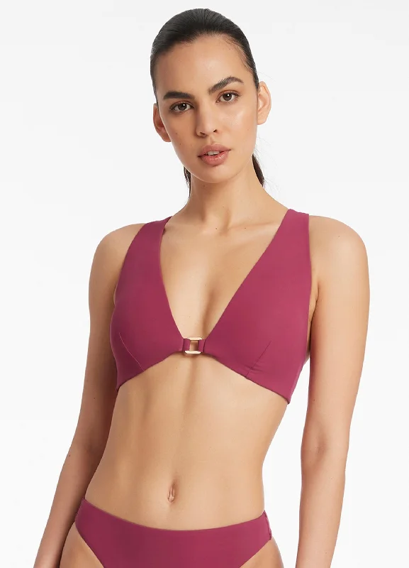 Neon - colored women swimwear to stand out on the beachJetset Halter Tie Top - Orchid